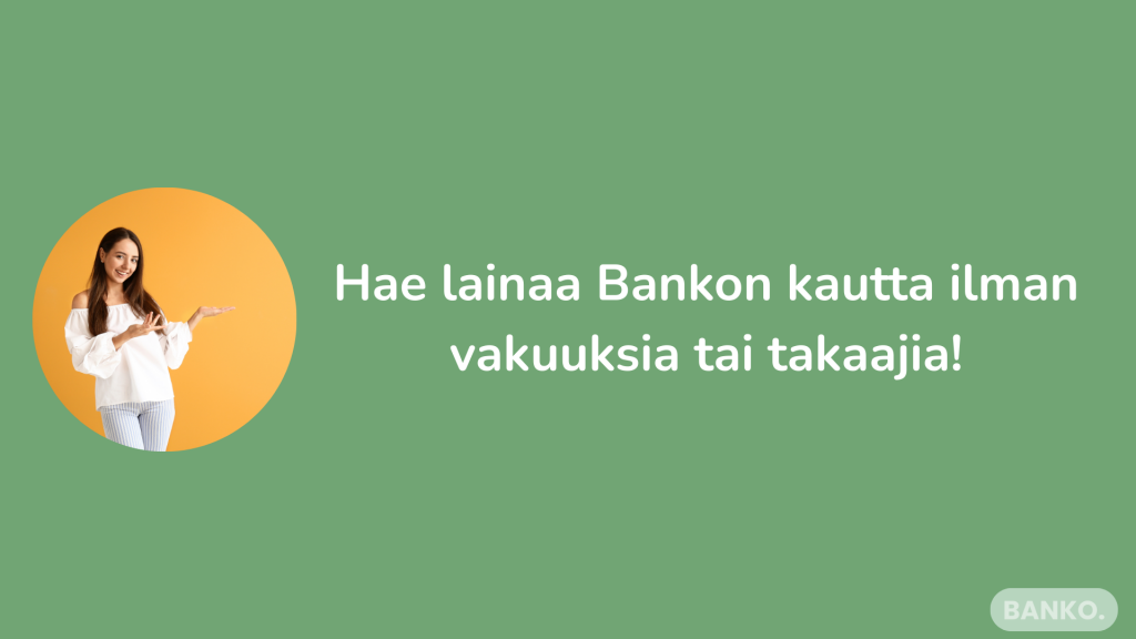Lainaa ilman vakuuksia
